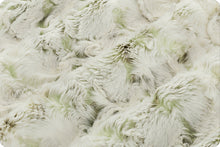 Load image into Gallery viewer, Handmade with love, the LUXE Basil Snowy Owl Minky blanket provides year-round comfort with premium, easy-care Minky fabric.