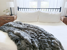 Load image into Gallery viewer, Gray Fog Lumi - Adult Luxe Minky Blanket