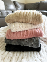 Load image into Gallery viewer, Gray Fog Lumi - Adult Luxe Minky Blanket