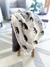 Load image into Gallery viewer, Steel Bearfoot - Baby Minky Blanket