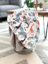 Load image into Gallery viewer, Cozy Tundra toddler Minky blanket, crafted for comfort and perfect for playtime, nap time, and bedtime.