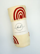 Load image into Gallery viewer, Soft and luxurious Rainbow bamboo swaddle, offering gentle comfort and protection for your baby’s sensitive skin.