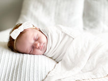 Load image into Gallery viewer, White Bamboo Swaddle