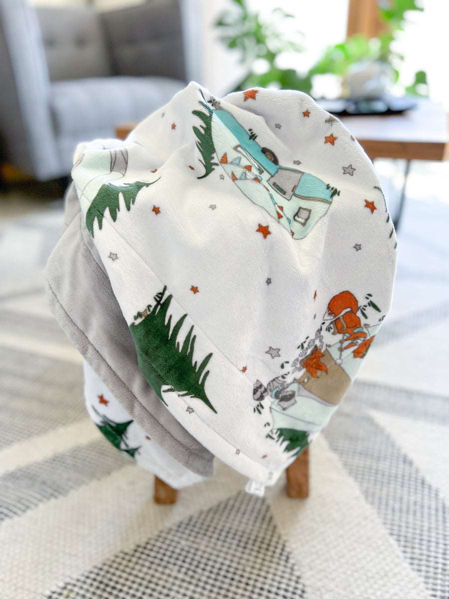 Kritter Kamp Soft Baby Minky Blanket Baby Want Designs