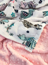 Load image into Gallery viewer, Blankets - Blush Llama - Soft Baby Minky Blanket