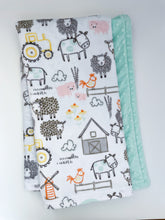 Load image into Gallery viewer, Blankets - E-I-E-I-O - Soft Baby Minky Blanket