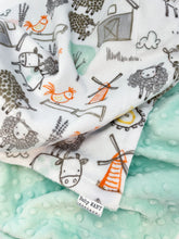Load image into Gallery viewer, Blankets - E-I-E-I-O - Soft Baby Minky Blanket