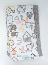 Load image into Gallery viewer, Blankets - E-I-E-I-O - Soft Baby Minky Blanket