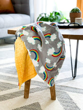 Load image into Gallery viewer, Blankets - Sweet Rainbows - Soft Baby Minky Blanket