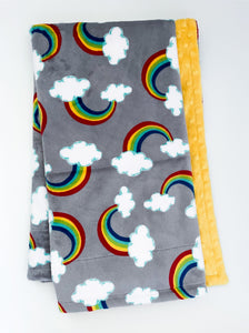 Blankets - Sweet Rainbows - Soft Baby Minky Blanket
