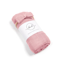 Load image into Gallery viewer, Dusty Rose Bamboo Swaddle