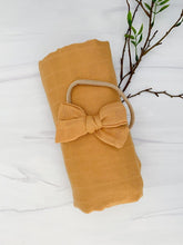 Load image into Gallery viewer, Mustard Bamboo Swaddle