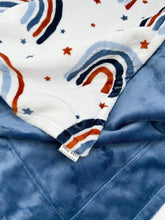 Load image into Gallery viewer, Navy After The Rain - Soft Baby Minky Blanket