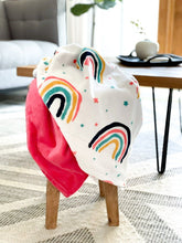 Load image into Gallery viewer, Watermelon After The Rain - Soft Baby Minky Blanket