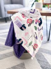 Load image into Gallery viewer, Hit The Road - Toddler Minky Blanket