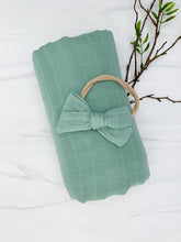 Load image into Gallery viewer, Sea Foam Bamboo Swaddle