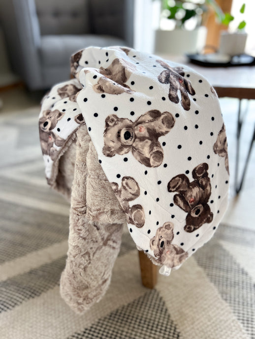 Teddy - LUXE Baby Minky Blanket