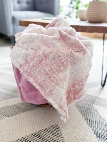 Rosewater Fawn - Youth Luxe Minky Blanket