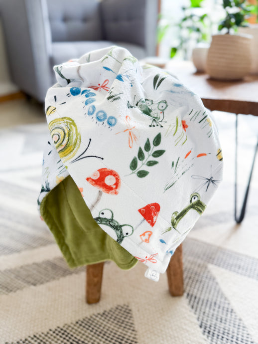 Toadstool - Baby Minky Blanket