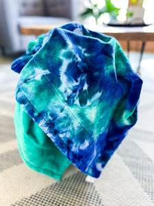 Tidal Wave Tie Dye - Youth Minky Blanket