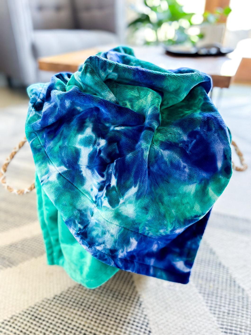 Tidal Wave Tie Dye - Adult Minky Blanket