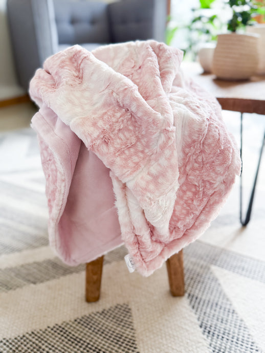Rosewater Fawn - Baby Luxe Minky Blanket
