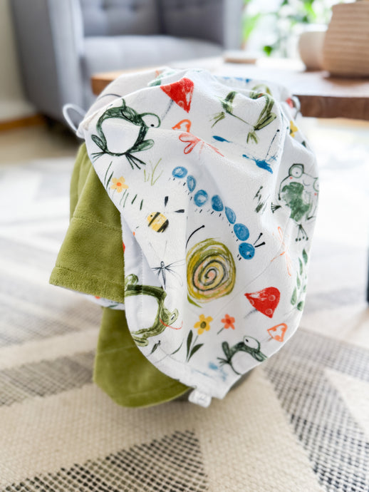 Toadstool - Toddler Minky Blanket