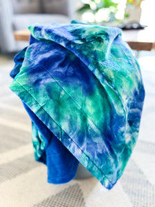 Tidal Wave Tie Dye - Toddler Minky Blanket