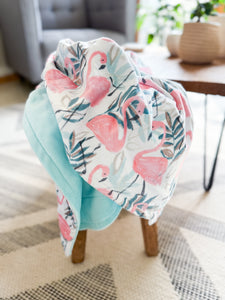 Flock Party - Baby Minky Blanket