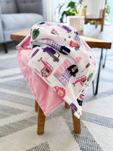 Load image into Gallery viewer, Hit The Road - Baby Minky Blanket