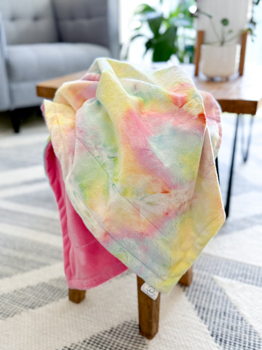 Tie Dye - Baby Minky Blanket