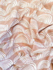 Dusty Pink Arches Bamboo Swaddle