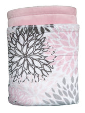 Load image into Gallery viewer, Blankets - Blush Blooms - Baby Minky Blanket