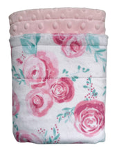 Load image into Gallery viewer, Blankets - Blush Rosie - Baby Minky Blanket