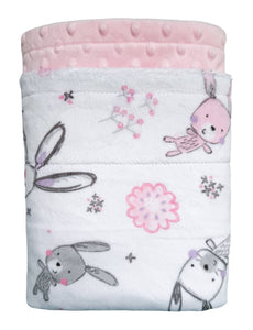 Blankets - Bunny Hop - Baby Minky Blanket