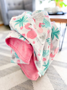 Blankets - Flamingle - Soft Toddler Minky Blanket