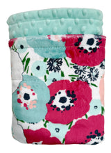 Load image into Gallery viewer, Blankets - Papaya Blossom - Baby Minky Blanket