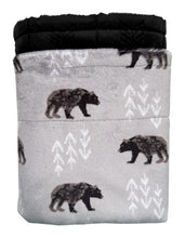 Load image into Gallery viewer, Blankets - Steel Bearfoot - Baby Minky Blanket