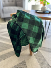 Load image into Gallery viewer, Evergreen Buffalo Check - Soft Baby Minky Blanket