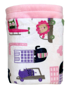 Hit The Road - Baby Minky Blanket