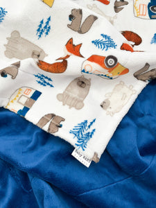 Let’s Go Camping - Soft Baby Minky Blanket