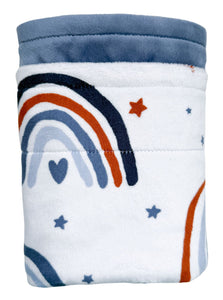 Navy After The Rain - Baby Minky Blanket