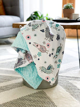 Load image into Gallery viewer, Blankets - Blush Llama - Soft Toddler Minky Blanket