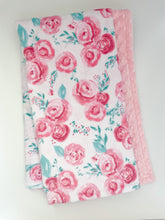 Load image into Gallery viewer, Blankets - Blush Rosie - Soft Baby Minky Blanket