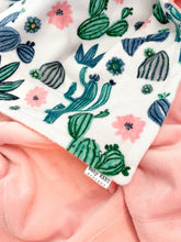 Load image into Gallery viewer, Blankets - Cactus Bloom - Soft Baby Minky Blanket