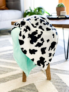 Blankets - Cow - Soft Baby Minky Blanket