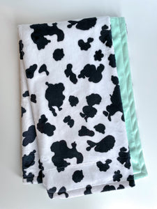 Blankets - Cow - Soft Baby Minky Blanket