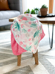 Blankets - Flamingle - Soft Baby Minky Blanket