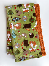 Load image into Gallery viewer, Blankets - Forest Tails - Soft Baby Minky Blanket