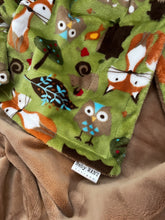 Load image into Gallery viewer, Blankets - Forest Tails - Soft Baby Minky Blanket